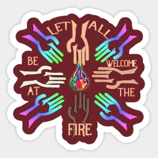 All People's Fire Sticker